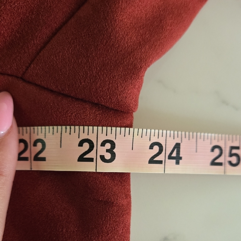 Marc New York Rust Burnt Orange Suede Jacket – 1X, Timeless Fall Layer with Gold - Picture 7 of 9